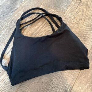 Bombshell Sportswear Black Strappy Bralette